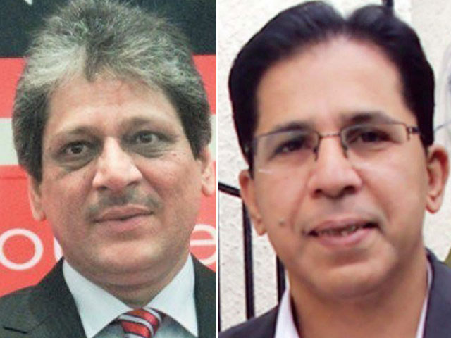 former sindh governor dr ishratul ibad left and mqm senior leader dr imran farooq photos express file