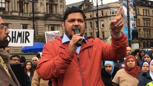 hundreds march in solidarity with kashmiris in glasgow rally photo express hundreds march in solidarity with kashmiris in glasgow rally photo express
