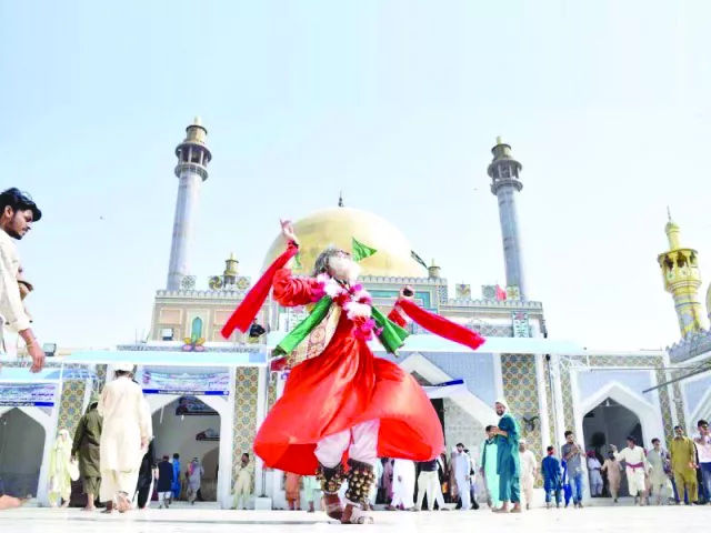 lal shahbaz qalandar s shrine in sehwan attracts not only hindus and muslims from across pakistan but also draws numerous followers from countries like iran and iraq photo file