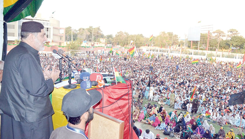 bnp m leader sardar akhtar mengal addresses a rally in quetta photo online