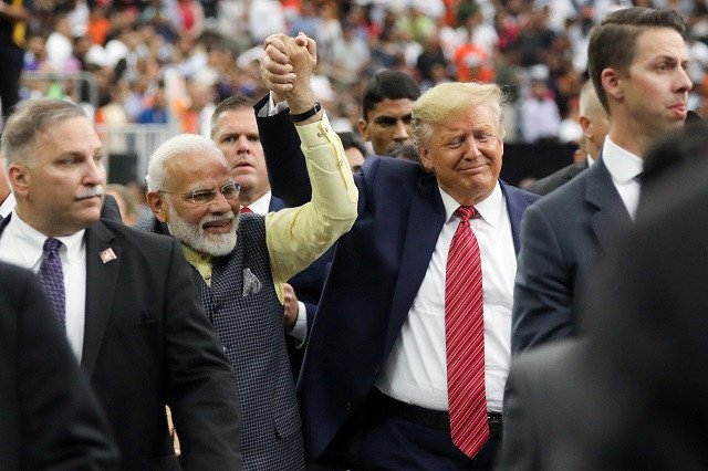 us president donald trump participates in the quot howdy modi quot event with india 039 s prime minister narendra modi in houston texas us photo reuters us president donald trump participates in the quot howdy modi quot event with india 039 s prime minister narendra modi in houston texas us photo reuters