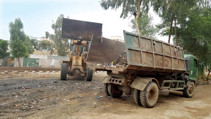 20 306 tonnes of garbage lifted in two days of clean my karachi drive