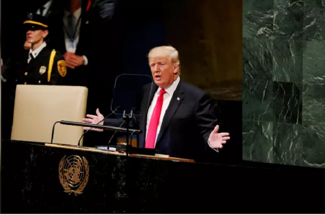 us president donald trump addresses the 73rd session of the united nations general assembly at un headquarters in new york us photo reuters us president donald trump addresses the 73rd session of the united nations general assembly at un headquarters in new york us photo reuters