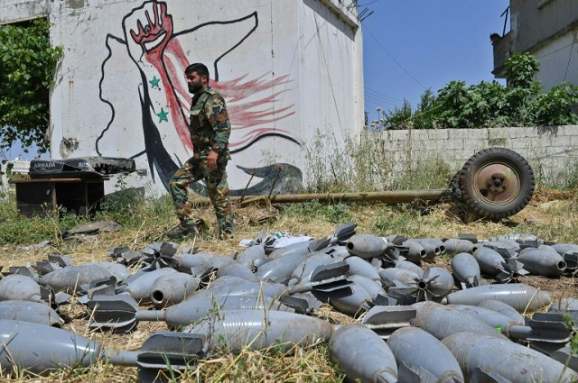 russian backed syrian forces have retaken large parts of the country from militants photo afp