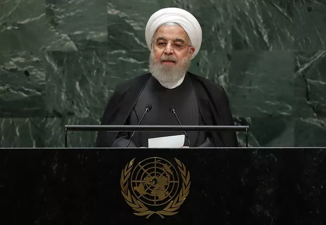 iran 039 s president hassan rowhani addresses the 74th session of the united nations general assembly at un headquarters in new york city new york us photo reuters iran 039 s president hassan rowhani addresses the 74th session of the united nations general assembly at un headquarters in new york city new york us photo reuters
