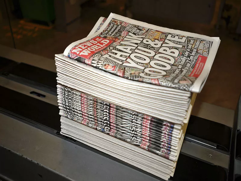 news of the world ending it s 168 year history prints it s very last copy news of the world ending it s 168 year history prints it s very last copy