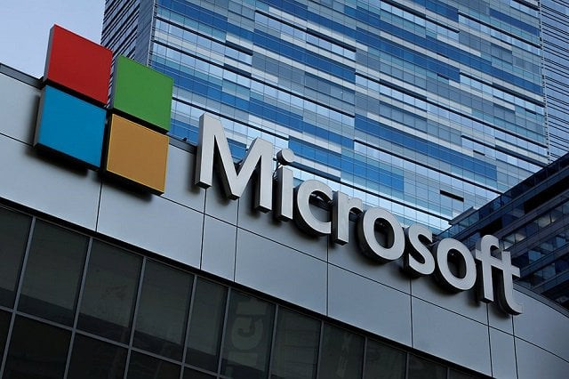 the microsoft sign is shown on top of the microsoft theatre in los angeles california us october 19 2018 photo reuters the microsoft sign is shown on top of the microsoft theatre in los angeles california us october 19 2018 photo reuters