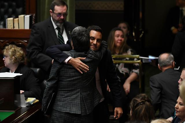 independent mp alex greenwich is hugged after the passing of the amended abortion law reform act photo reuters independent mp alex greenwich is hugged after the passing of the amended abortion law reform act photo reuters