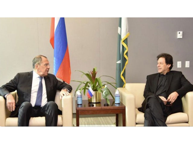 imran khan discusses kashmir bilateral relations with sergei lavrov photo app