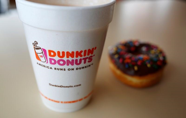 a dunkin 039 donuts coffee and donut are seen lying on a table photo reuters a dunkin 039 donuts coffee and donut are seen lying on a table photo reuters