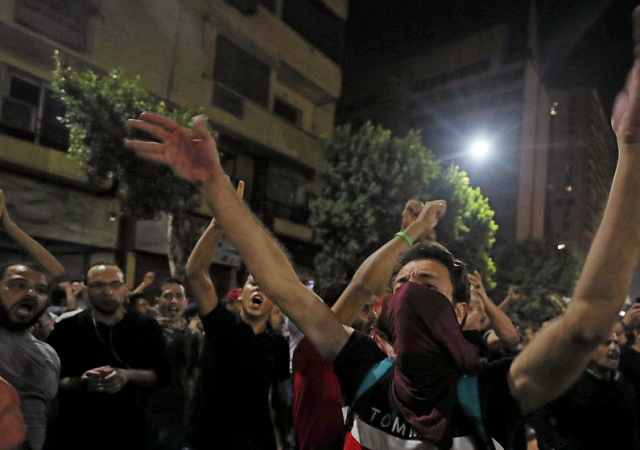 small groups of protesters gather in central cairo shouting anti government slogans in cairo egypt photo reuters