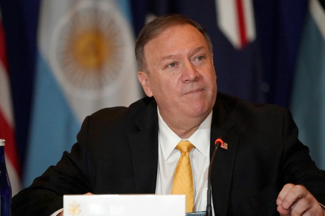 us secretary of state mike pompeo seen here on september 26 said the assad regime used chlorine in latakia province photo afp