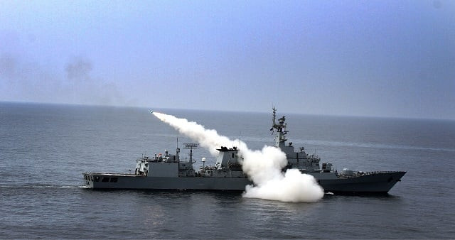 pakistan navy ship firing missile at sea during exercise ribat 2019 photo pakistan navy pakistan navy ship firing missile at sea during exercise ribat 2019 photo pakistan navy
