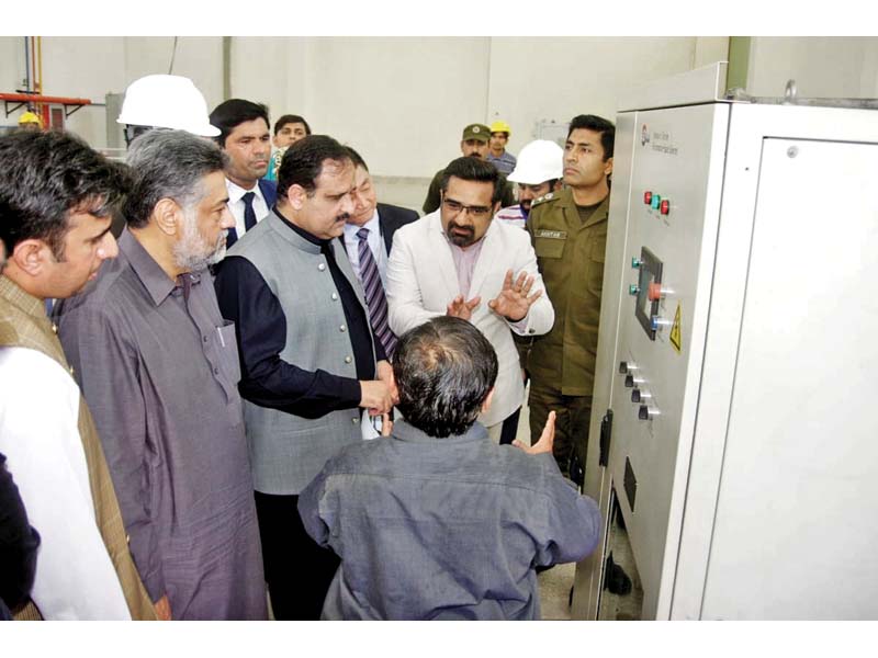 punjab chief minister sardar usman buzdar inaugurates a hydropower project in pakpattan photo express