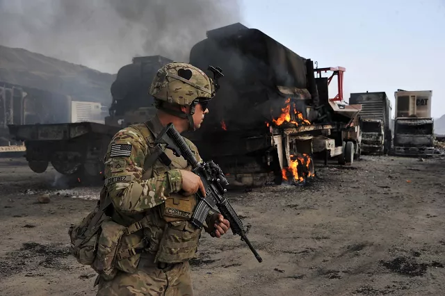 a us soldier after a suicide attack at the afghanistan pakistan border in nangarhar province in 2014 photo afp a us soldier after a suicide attack at the afghanistan pakistan border in nangarhar province in 2014 photo afp