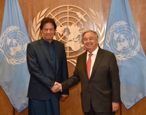 n the meeting with the pm antonio guterres reiterated his deep concern over the human rights violations in iok and reaffirmed that he would remain engaged on the issue photo radio pakistan n the meeting with the pm antonio guterres reiterated his deep concern over the human rights violations in iok and reaffirmed that he would remain engaged on the issue photo radio pakistan