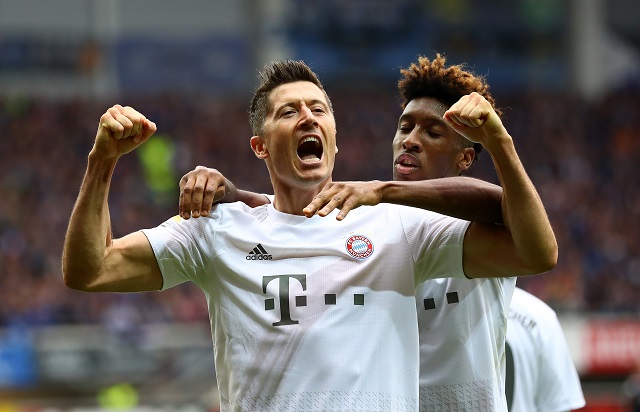 munich striker became the first player in bundesliga history to score 10 goals in the first six games photo afp