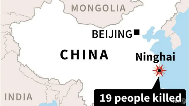 map locating ninghai county zhejiang province in eastern china where a factory fire killed 19 people local authorities said monday photo afp