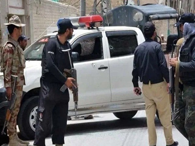 dpo says one of the terrorists blew himself up near police vehicle while the other was killed in crossfire photo express file dpo says one of the terrorists blew himself up near police vehicle while the other was killed in crossfire photo express file