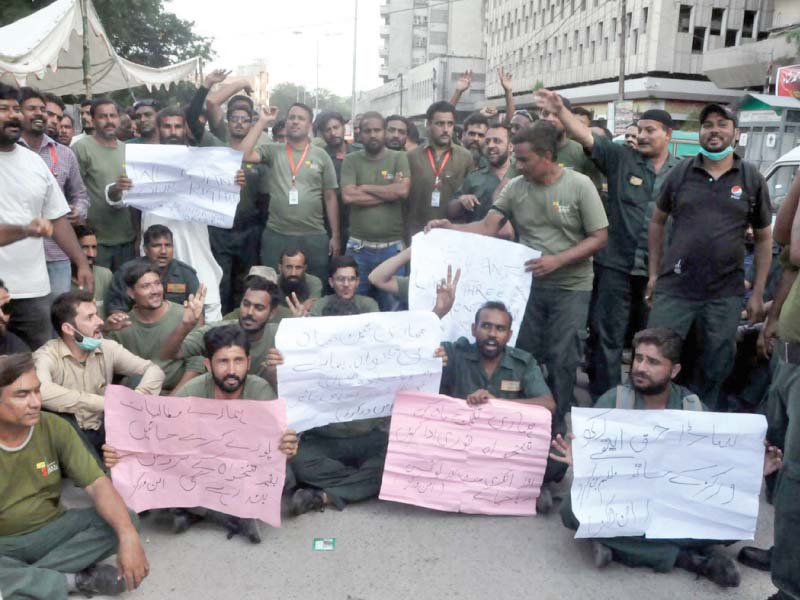 in karachi ambulance service suspended as employees demand salaries