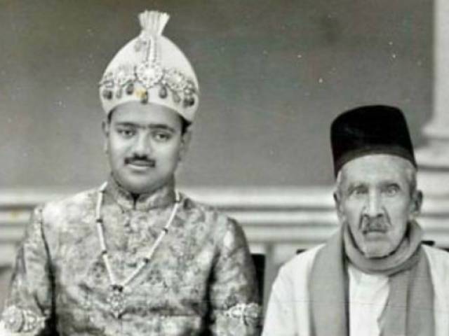 a file photo of nawab imdad jah left with his father nizam vii mir osman ali khan