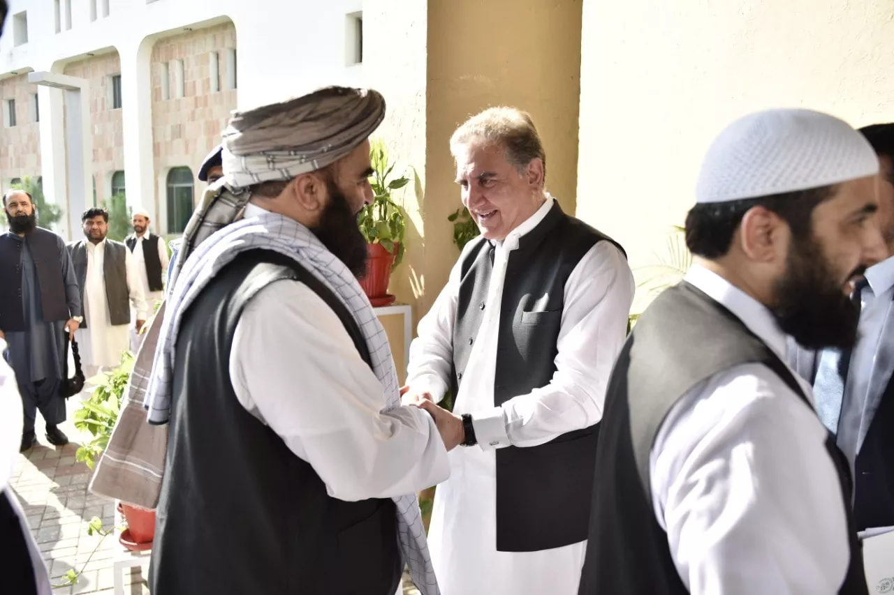 afghan taliban delegation at the fo photo radio pakistan