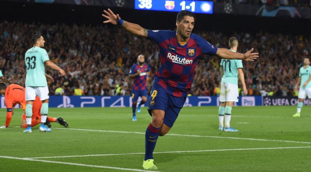 catalan striker finished off a weaving messi run in the 84th minute to complete a pulsating 2 1 win photo afp catalan striker finished off a weaving messi run in the 84th minute to complete a pulsating 2 1 win photo afp