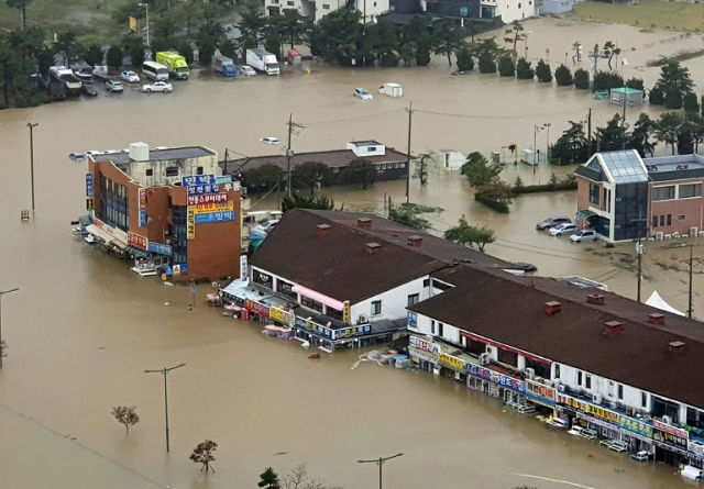 typhoon mitag left floods and landslides in its wake after it lashed south korea photo afp