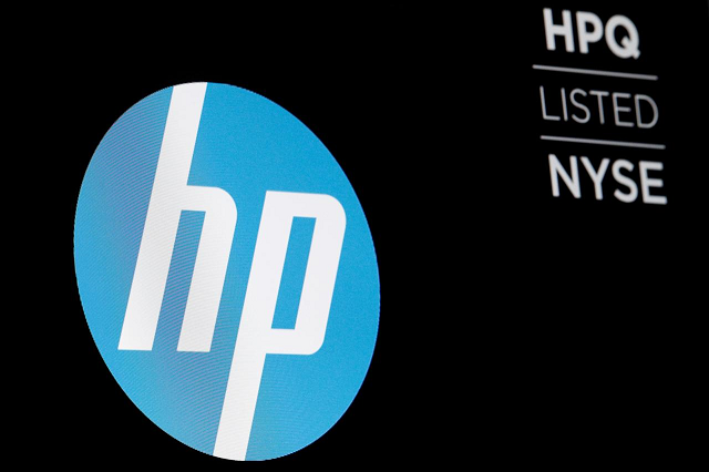 the logo for the hewlett packard company is displayed on a screen on the floor of the new york stock exchange nyse in new york us june 27 2018 photo reuters the logo for the hewlett packard company is displayed on a screen on the floor of the new york stock exchange nyse in new york us june 27 2018 photo reuters