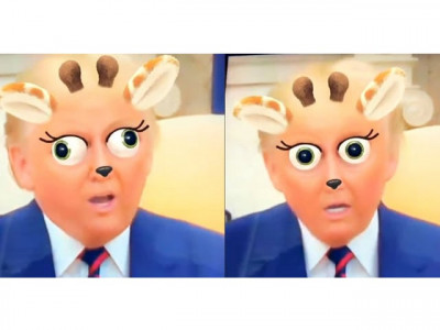 president trump snapchat filter is the funniest thing on the internet today president trump snapchat filter is the funniest thing on the internet today