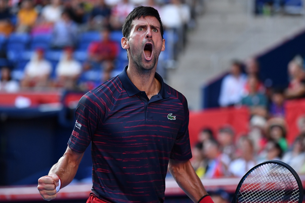 strong start the serbian star dominated his semi final starting strong by winning the first three games picking up an early break while fending off fierce attempts by the belgian to fight back photo afp