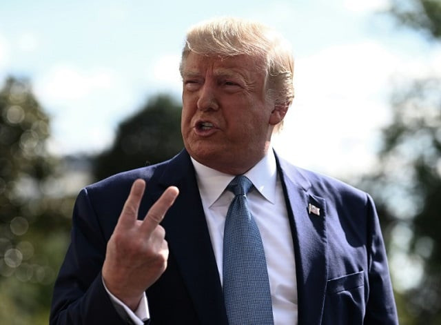 president donald trump pushes back at the allegations with no mention of the second whistle blower photo afp file president donald trump pushes back at the allegations with no mention of the second whistle blower photo afp file