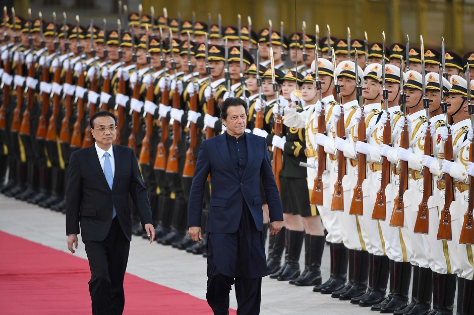 rime minister imran khan attends a welcome ceremony with chinese premier li keqiang outside the great hall of the people in beijing china photo reuters