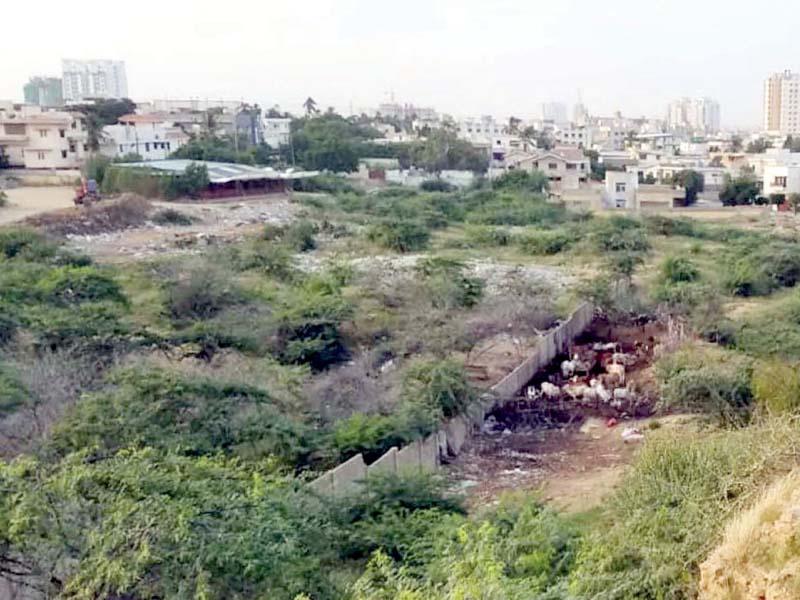 a view of kidney hill park in karachi which has been neglected and left in a dismal state by the authorities however following apex court s orders steps are now being taken for its restoration photo ppi