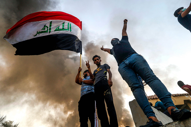 so far over 100 protesters have been killed in the protest in baghdad photo afp