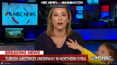 news anchor interrupted on air by infant son