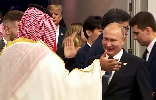russia 039 s president vladimir putin and saudi arabia 039 s crown prince mohammed bin salman greet each other at the g20 leaders 039 summit november photo reuters