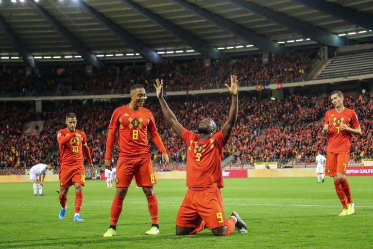 inter milan s lukaku took his record belgium international tally past 50 goals photo afp