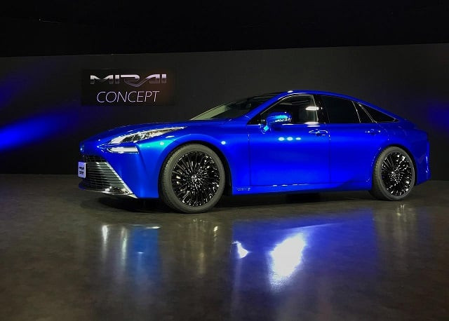 a prototype of toyota motor corp 039 s second generation mirai fuel cell car is displayed at a media briefing in tokyo japan october 10 2019 photo reuters a prototype of toyota motor corp 039 s second generation mirai fuel cell car is displayed at a media briefing in tokyo japan october 10 2019 photo reuters