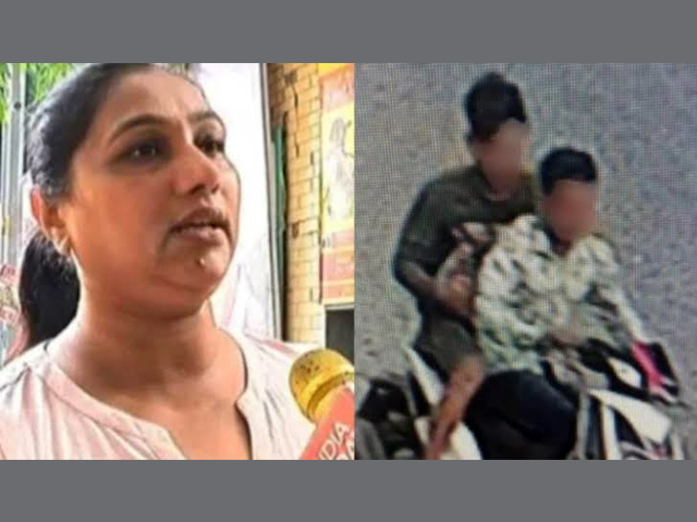 two bike borne miscreants wrenched damayanti ben modi s purse containing two cellular phones and cash up to rs50 000 photo courtesy india today