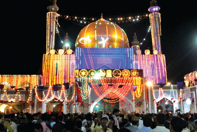 thousands of devotees gather at 13th century sufi saint lal shahbaz qalandar s shrine in sehwan each year photo file thousands of devotees gather at 13th century sufi saint lal shahbaz qalandar s shrine in sehwan each year photo file
