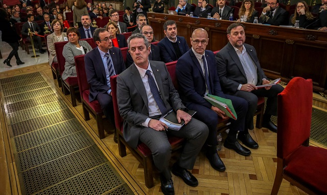 the 12 separatist leaders during the supreme court trial photo reuters