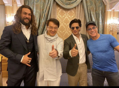 shah rukh jackie chan jason momoa and jean claude share stage in saudi arabia