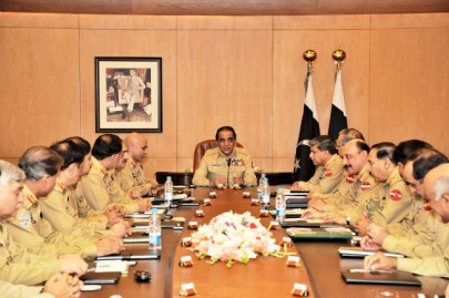 corps commanders meeting army shrugs off punitive aid cut off by us