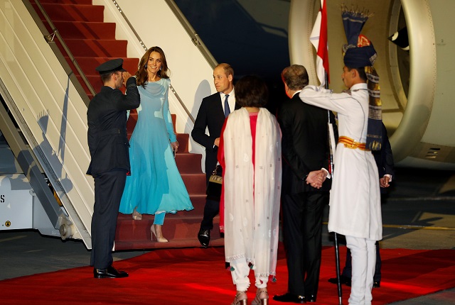 britain 039 s prince william and catherine duchess of cambridge arrive in islamabad pakistan october 14 2019 photo reuters