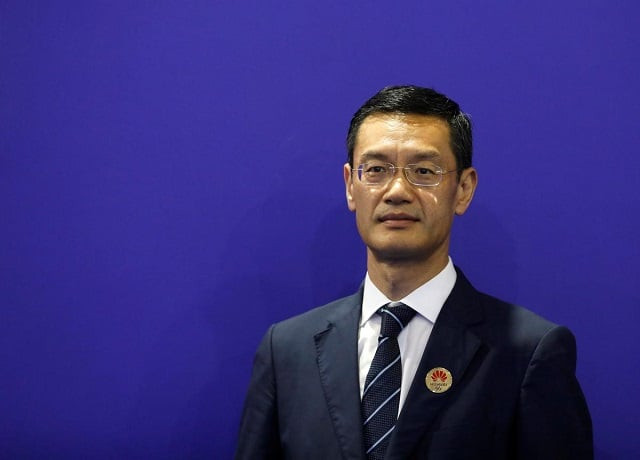 huawei india ceo jay chen poses for a picture at the india mobile congress in new delhi india october 14 2019 photo reuters
