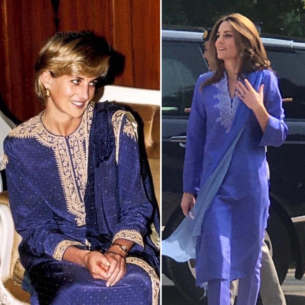 Kate Middleton channels Princess Diana in blue shalwar kameez