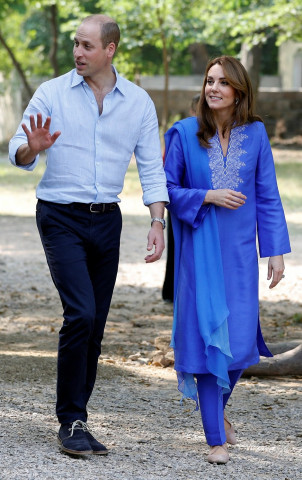 britain 039 s prince william and catherine duchess of cambridge arrive at margalla hills in islamabad pakistan photo reuters