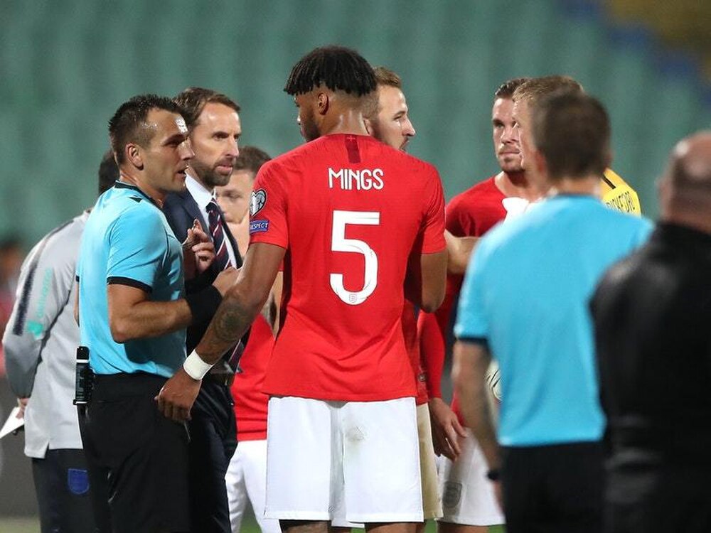 england s 6 0 win away to bulgaria in a euro 2020 qualifying match on monday was twice halted by racist chanting photo afp