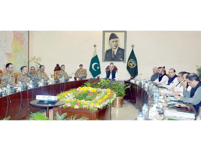 k p governor shah farman presides over the apex committee meeting on tuesday photo express